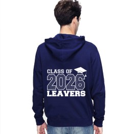 Leavers Hoodie Class 26 List Hat Design Stars & Stripes Hoodie